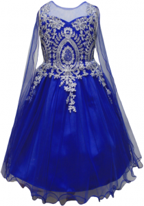 GIRLS DRESSY DRESS (0515747) ROYAL BLUE